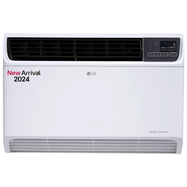 LG 1.5 Ton 5 Star DUAL Inverter Window AC (Copper, Convertible 4-in-1 cooling, 4 Way Air Swing, HD Filter, 2024 Model, TW-Q18WUZA, White)