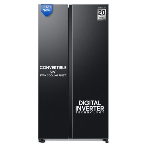 Samsung 644L WI-FI Enabled SmartThings Side By Side Inverter Refrigerator (RS76CG8133B1HL, Black DOI)