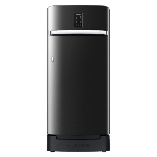 Samsung 189L 4 Star Inverter Direct-Cool Single Door Digi-Touch Refrigerator (RR21C2F24BX/HL,Luxe Black) Base Stand Drawer 2023 Model