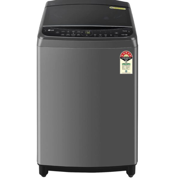 LG 10 Kg 5 Star Inverter Wi-Fi Fully-Automatic Top Load Washing Machine (THD10NWM, Middle Black, AIDD Technology), Free 1 Year Extended warranty