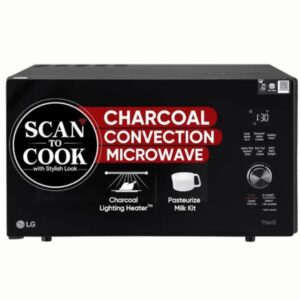 LG 28L Charcoal Convection Microwave Oven with Scan to Cook, WIFI Support (Black)