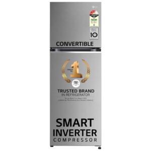 LG 322 L 2 Star Frost-Free Smart Inverter Double Door Refrigerator (GL-S342SPZY, Shiny Steel, Convertible & Multi Air Flow)