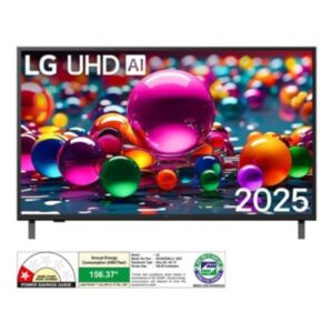 LG 108cm (43) 4K UHD AI TV (UA8300), α7 AI Processor Gen8, FILMMAKER MODE™, with Dolby Atmos 2025