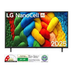 LG 164cm (65) NANO 83A Smart TV with α7 AI Processor 4K Gen8, Filmmaker Mode with Dolby Atmos 2025