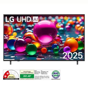 LG 164 cm (65) 4K UHD AI TV (UA8300), α7 AI Processor Gen8, FILMMAKER MODE™, with Dolby Atmos 2025