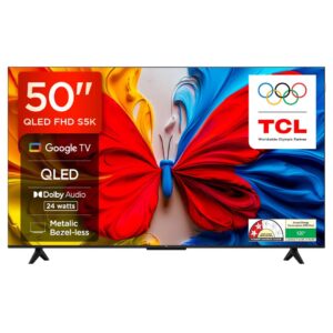 TCL 126 cm (50 inches) Metallic Bezel-Less, FHD Smart QLED Google TV 50S5K